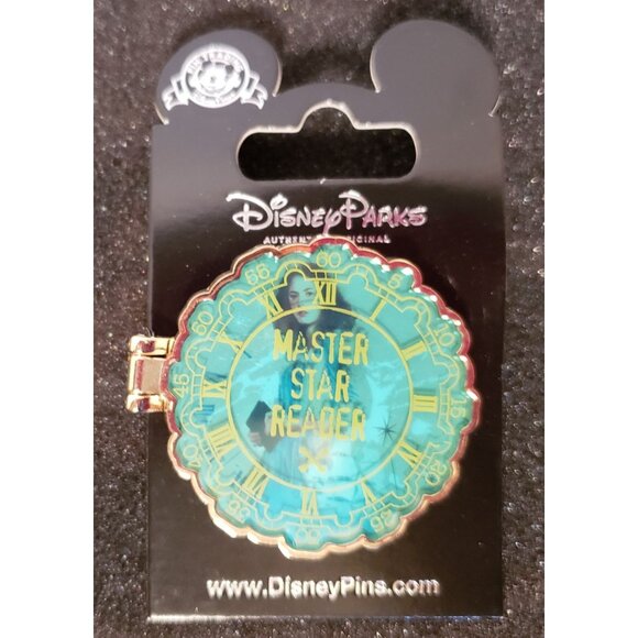 Disney Pirates Caribbean Trading Pin Master Star Reader Lapel Pin Brooch Jewelry - Picture 2 of 9